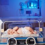 Baby in incubator