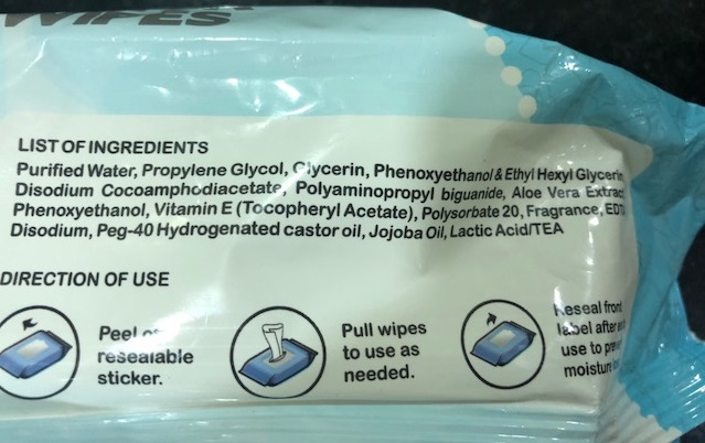 Water Based Wipes