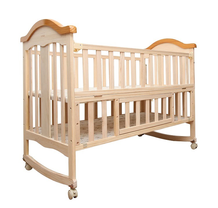 LuvLap Wooden Baby Cot