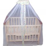 MeeMee Baby Wooden Cot with Swing