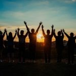 people-silhouette-during-sunset