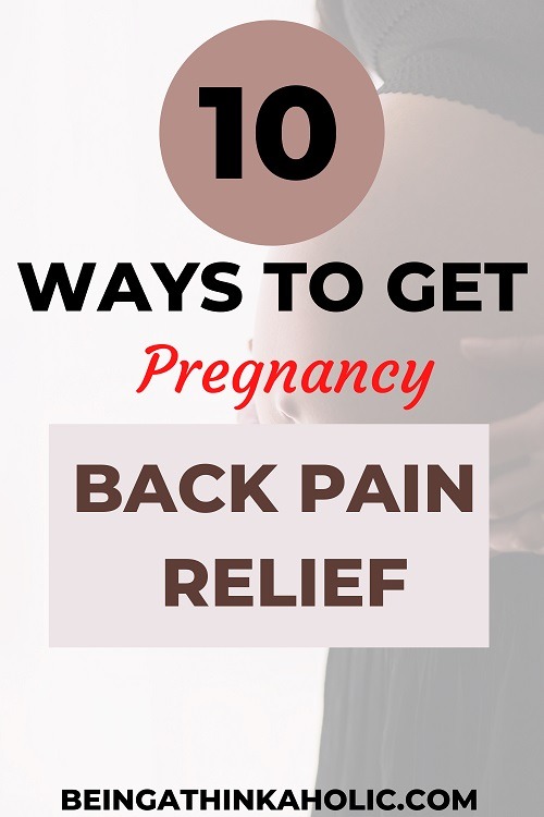 pregnancy back pain relief